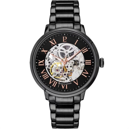 Pierre Lannier - Montre Homme Automatique - Boîtier Acier Noir - Bracelet Acier Noir - Ref 316D439