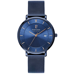 Montre Homme Pierre Lannier Acier Bleu Milanais Inti - Ref 209G469