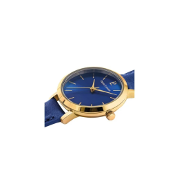 Pierre Lannier - Montre Femme Chouquette  Doré Cuir bleu - Ref 038J566