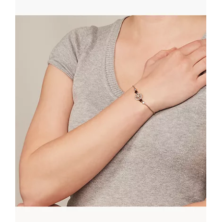 Fossil - Bracelet vintage glitz disque nacré - Réf JF02905791