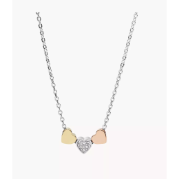 Fossil - Collier Vintage, acier multicolore - Réf JF02856998