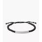 Fossil - Bracelet Vintage cuir et acier - Réf JF03247040
