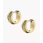 Fossil - Boucles d'oreilles créoles Harlow acier doré - Réf JF04116710