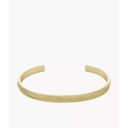 Fossil - Bracelet Jonc Harlow - Acier Doré - Réf JF04117710