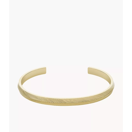 Fossil - Bracelet Jonc Harlow - Acier Doré - Réf JF04117710