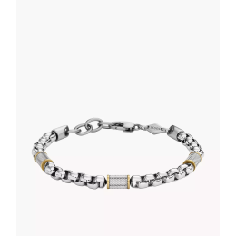Fossil - Bracelet All Stacked Up - Acier Bicolore - Réf JF04138998