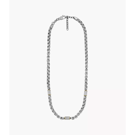 Fossil - Collier All Stacked Up - Acier Argenté - Réf JF04145998