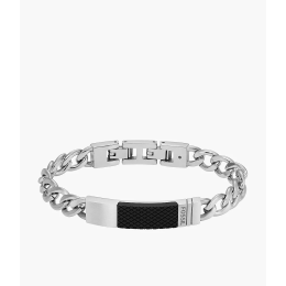 Fossil - Bracelet Plaque - Acier Argenté - Réf JF04411040