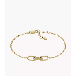Fossil - Bracelet acier doré, 3 liens - Réf JF04525710