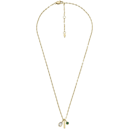 Fossil - Collier acier doré - Réf JF04588710