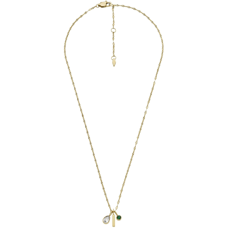 Fossil - Collier acier doré - Réf JF04588710