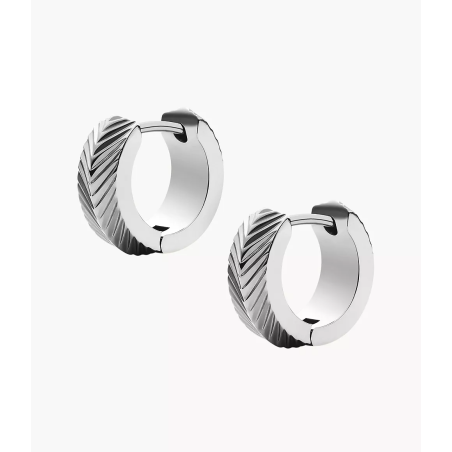 Fossil - Boucles d'oreilles créoles Harlow, acier - Réf JF04666040