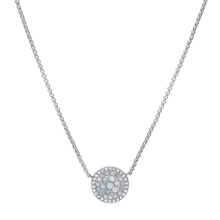 Fossil - Collier Fossil Vintage Glitz Femme - Acier Argenté - Réf JF03224040