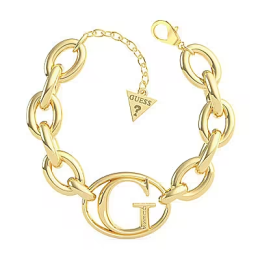 Guess - Bracelet Guess Iconic, acier doré - Réf JUBB01045JWYGS