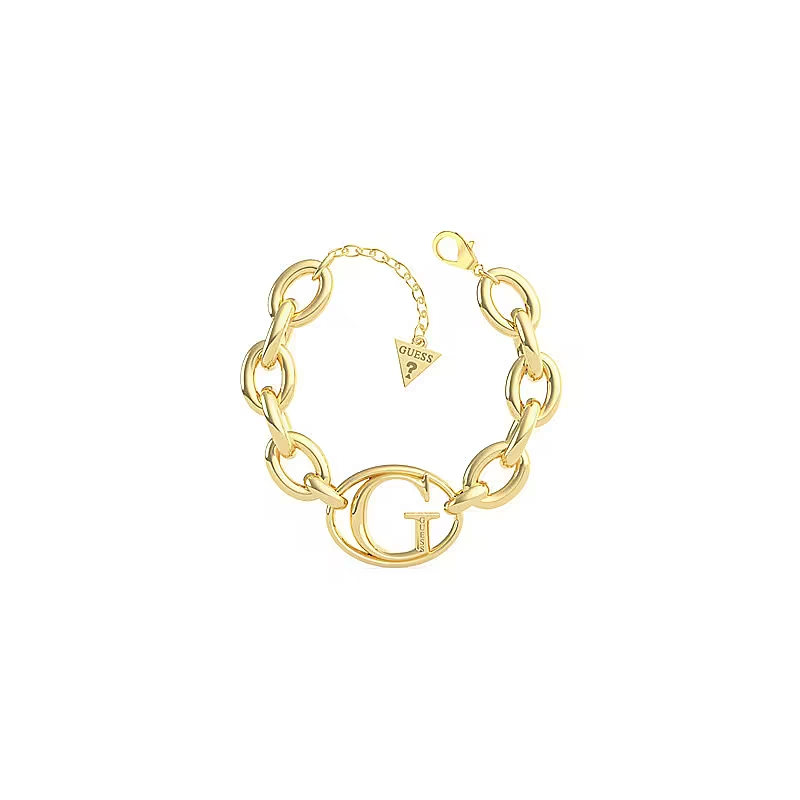 Guess - Bracelet Guess Iconic, acier doré - Réf JUBB01045JWYGS