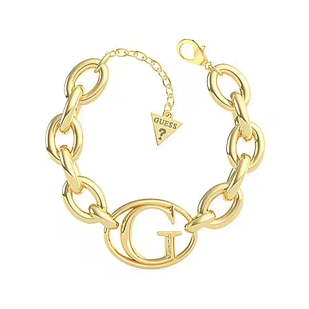 Guess - Bracelet Guess Iconic, acier doré - Réf JUBB01045JWYGS