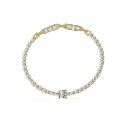 Guess - Bracelet acier doré maille tennis - Réf JUBB04219JWYG