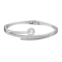 Lotus Style - Bracelet Jonc Bliss - Acier et Oxyde de Zirconium - Réf LS1843-2/5