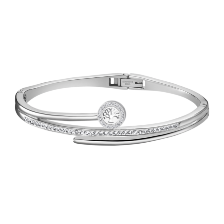 Lotus Style - Bracelet Jonc Bliss - Acier et Oxyde de Zirconium - Réf LS1843-2/5