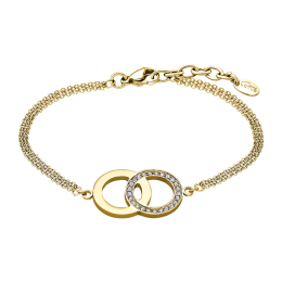 Lotus Style - Bracelet acier doré, cercles - Réf LS1913-2/3