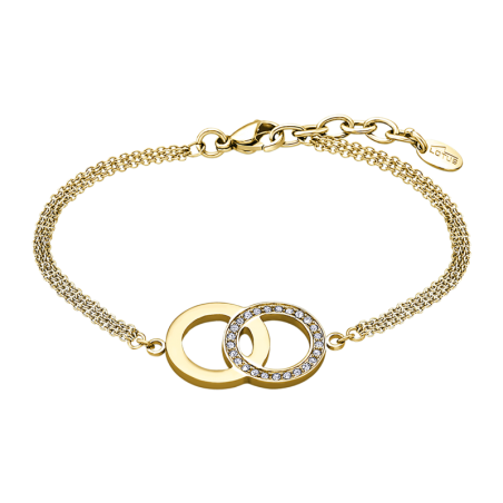 Lotus Style - Bracelet acier doré, cercles - Réf LS1913-2/3