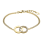 Lotus Style - Bracelet acier doré, cercles - Réf LS1913-2/3