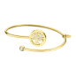 Lotus Style - Bracelet Millennial jonc ouvert - Acier doré - arbre de vie - Réf LS2169-2/8