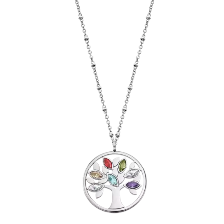 Lotus Style - Collier Style - Acier Argenté - Oxyde de Zirconium Multicolore - Réf LS2192-1/1
