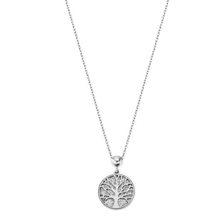 Lotus Style - Collier arbre de vie - Acier Argenté - Réf LS2225-1/1