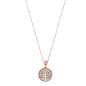 Lotus Style - Collier arbre de vie - Acier doré rose - Réf LS2225-1/2