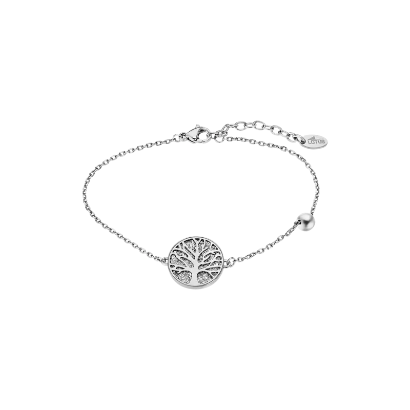 Lotus Style - Bracelet arbre de vie - Acier Argenté - Réf LS2225-2/1