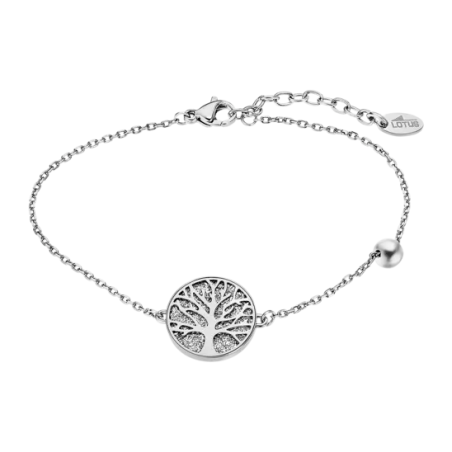 Lotus Style - Bracelet arbre de vie - Acier Argenté - Réf LS2225-2/1