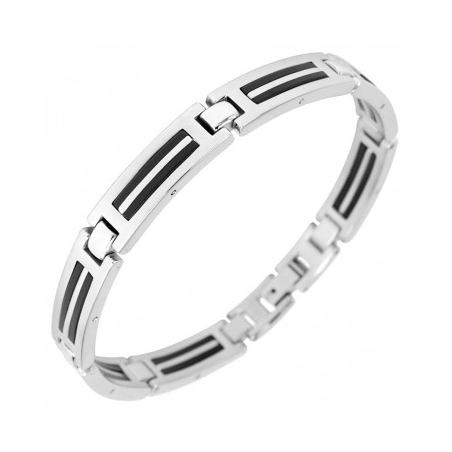 Phebus - Bracelet acier bicolore - Réf 35-0505
