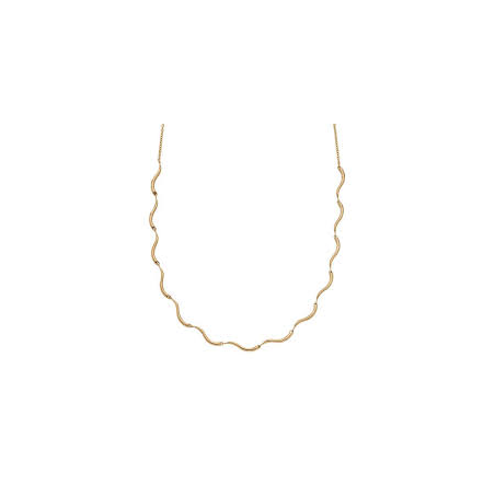 Skagen - Collier vague acier doré - Réf SKJ1746710
