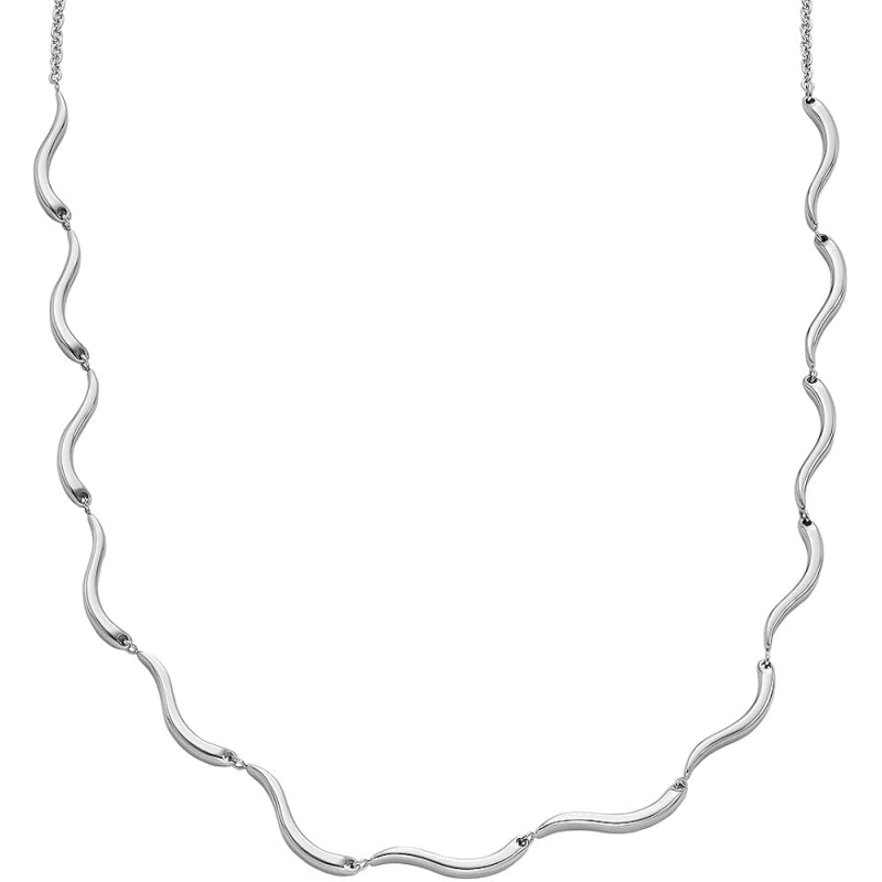 Skagen - Collier vague acier - Réf SKJ1795040