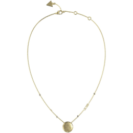 Guess - Collier acier doré, motif 4G, oxyde de zirconium - Réf JUBN04263JWYG