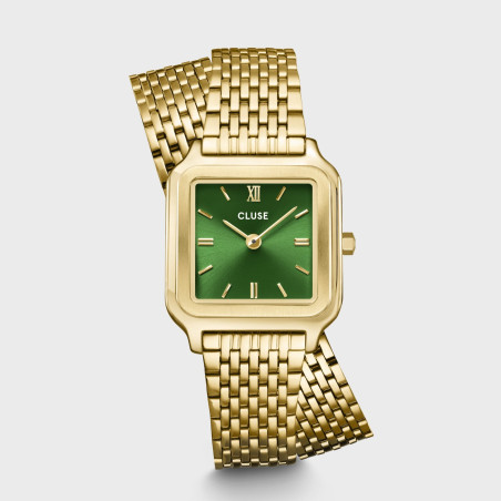 CLUSE GRACIEUSE PETITE VERT ACIER DORÉ CW11811