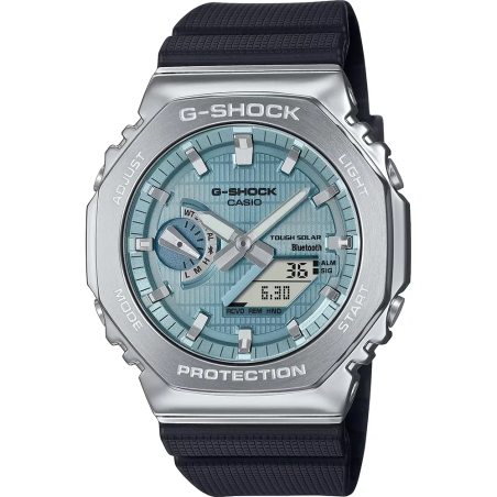 Casio - Montre Homme  G-Shock solaire bleu - ref GBM-2100A-1A2ER