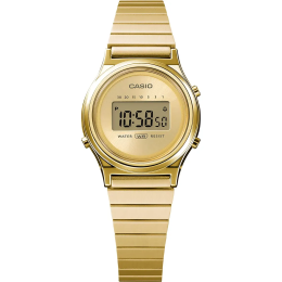 Casio - Montre Femme  Round New Design acier - ref LA700WEG-9AEF