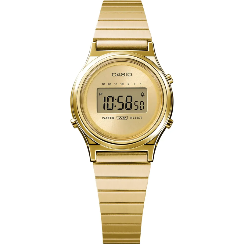 Casio - Montre Femme  Round New Design acier - ref LA700WEG-9AEF