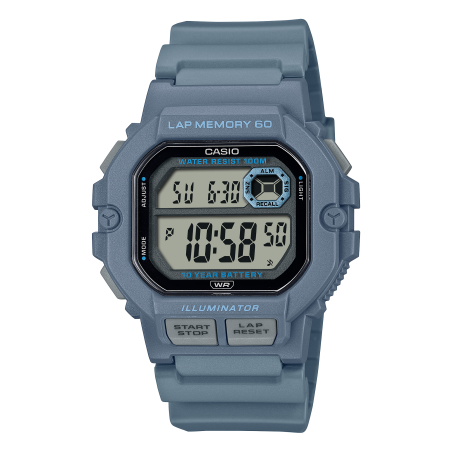 Casio - Montre Homme  Timeless bleue - ref WS-1400H-2AVEF