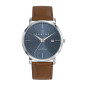Certus - Montre Homme  bleue cuir marron - ref 611054