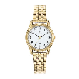 Certus - Montre Femme  blanche acier doré - ref 630689