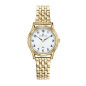 Certus - Montre Femme  blanche acier doré - ref 630689