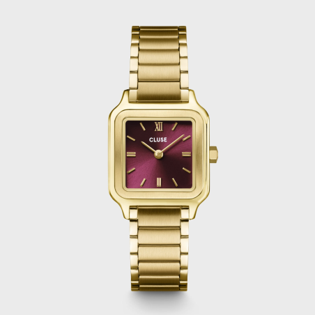 Cluse - Montre Femme  Gracieuse Petite rouge bordeaux - ref CW11812