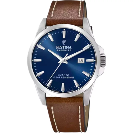 Festina - Montre Homme  Swiss Made bleue - ref F20025/3