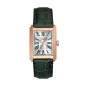 Fossil - Montre Homme  Carraway grise cuir croco vert - ref FS6077