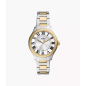 Fossil - Montre Femme  Gilmore grise acier bicolore - ref ES5396