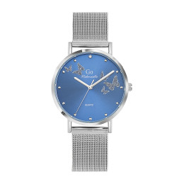 Girl Only - Montre Femme  bleue bracelet en acier - ref 695361