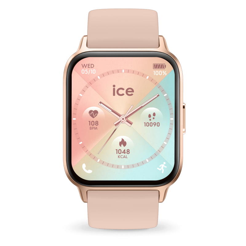 Ice Watch - Montre Femme  connectée Ice Fit 1.0 doré rose - ref 024305
